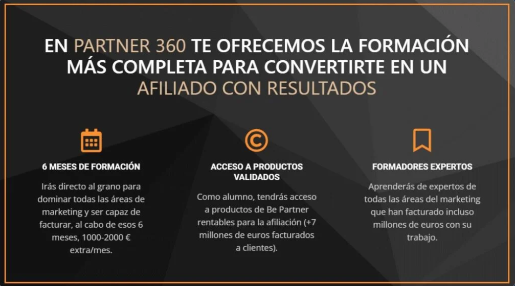 Qué ofrece el curso de Partner 360 de Fabio Serna para generar ingresos online.